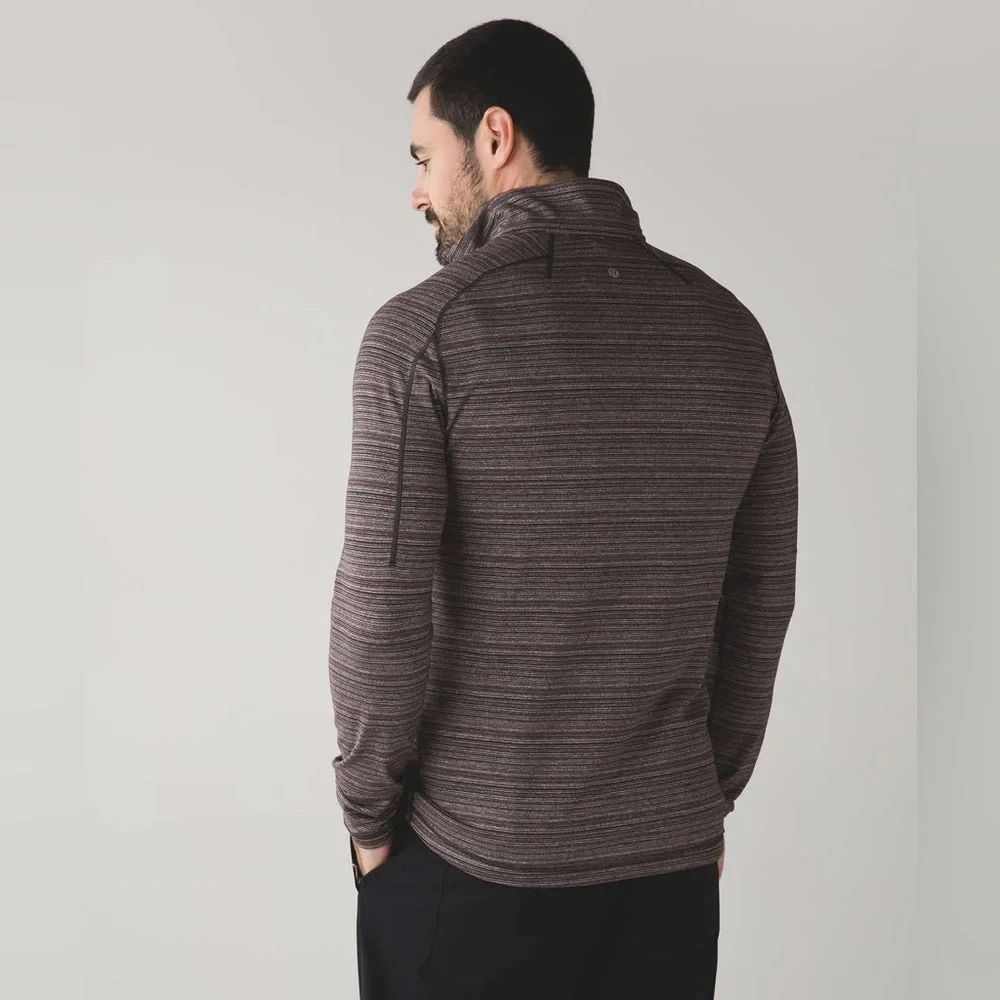 Lululemon Athletica Surge Warm 1/2 Zip Polar Night Stripe